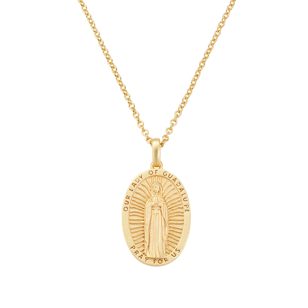 Vintage 9ct Gold Large Virgin Mary Pendant | RH Jewellers