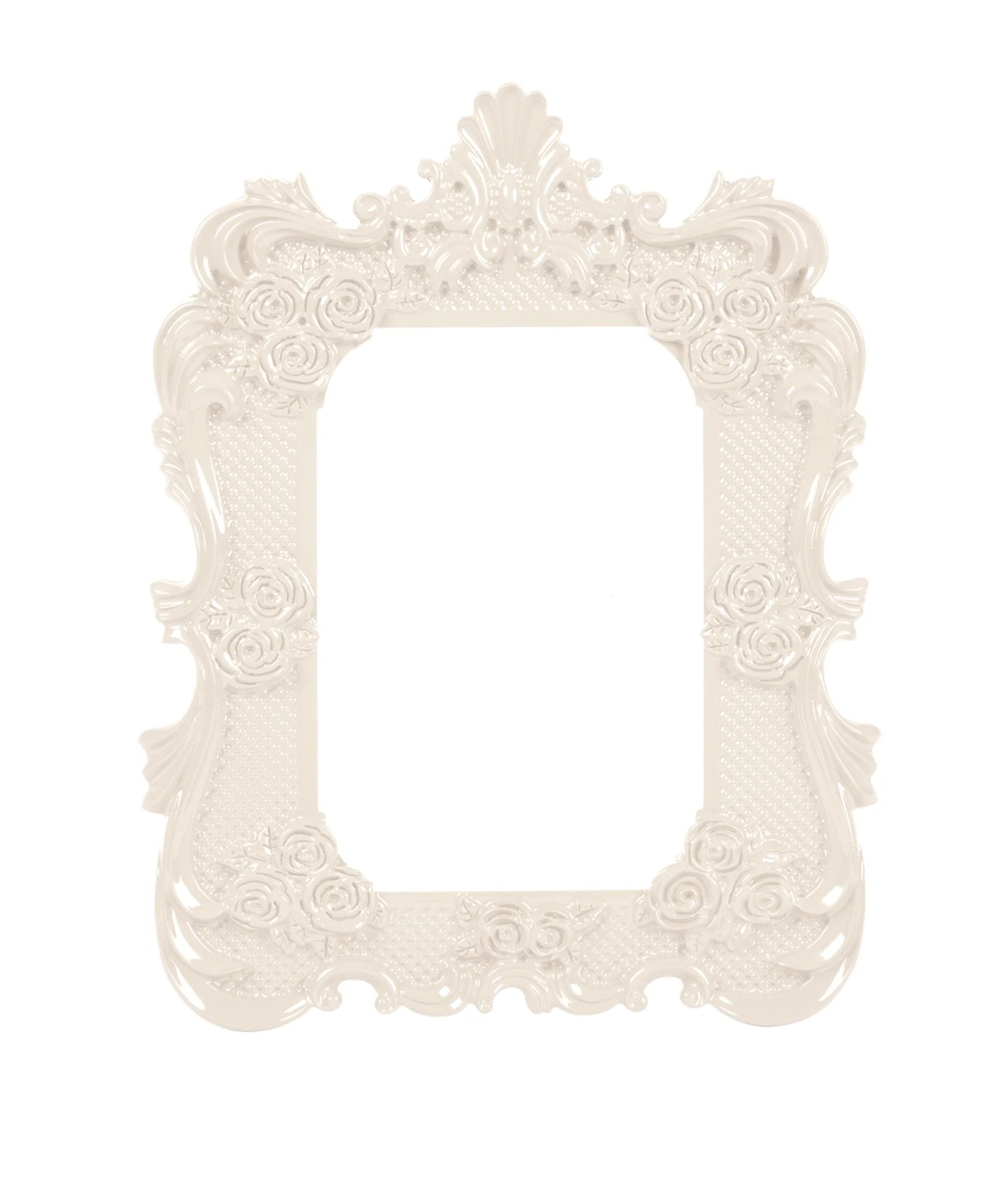 White Baroque Marilyn Photo Frame - SEQUENCES-