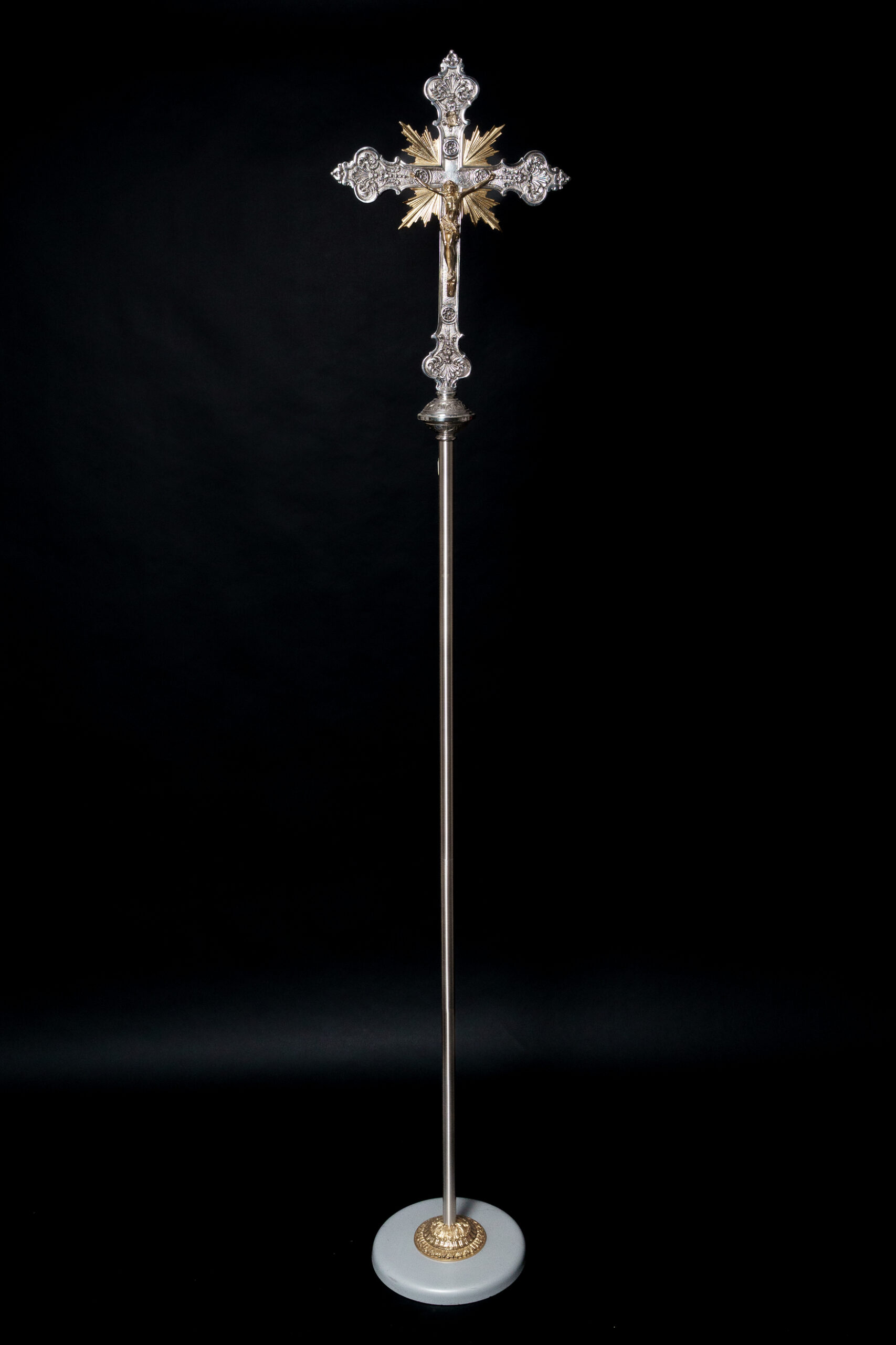 Croce Astile Barocca con Base Bicolore