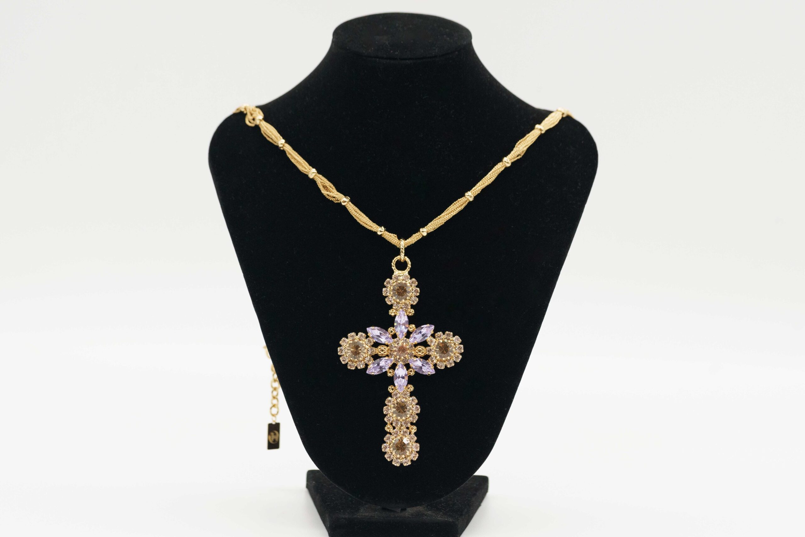 Collana Crocifisso MonnaLuna Viola