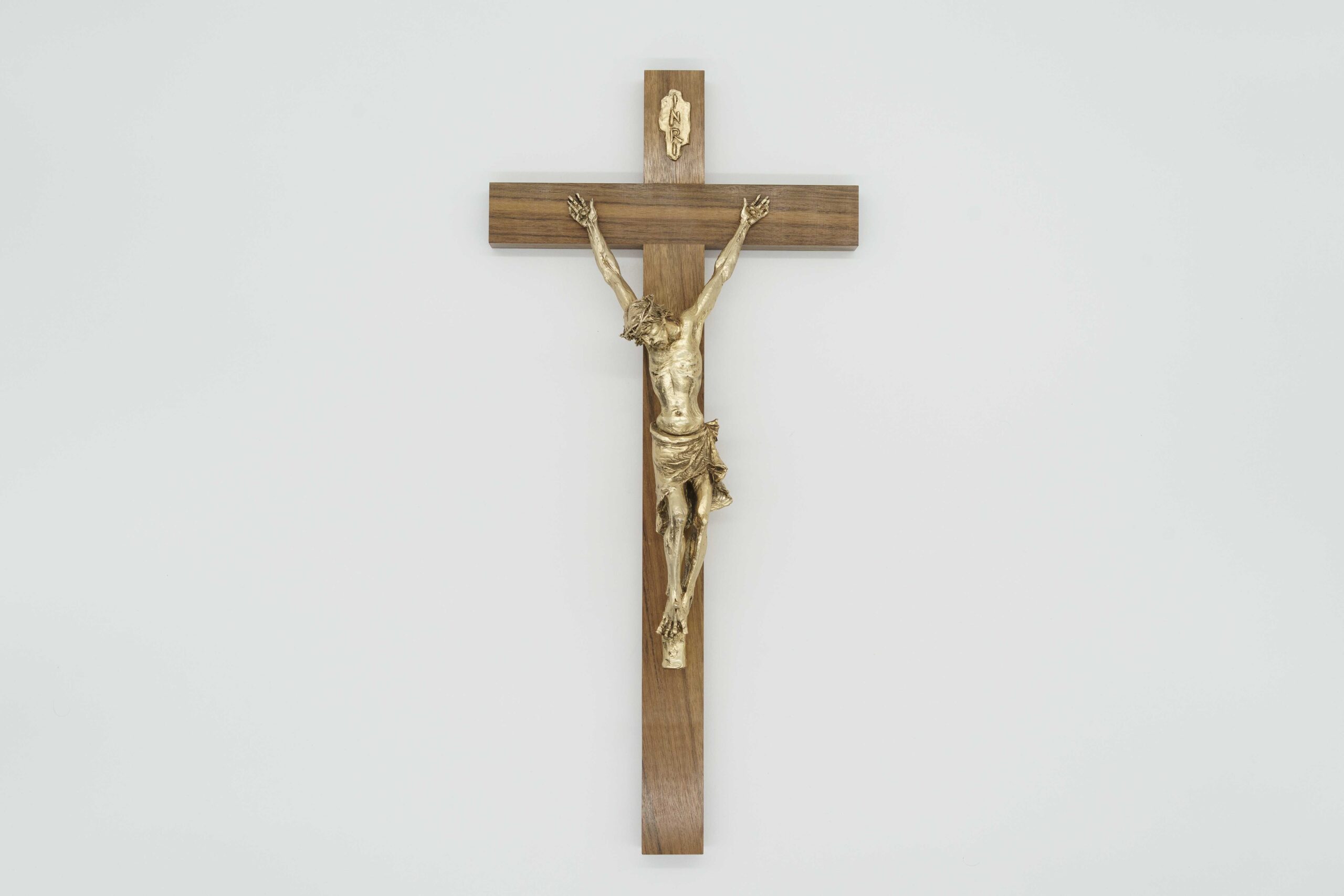 Crocifisso Legno e Cristo in Fusione 45 cm