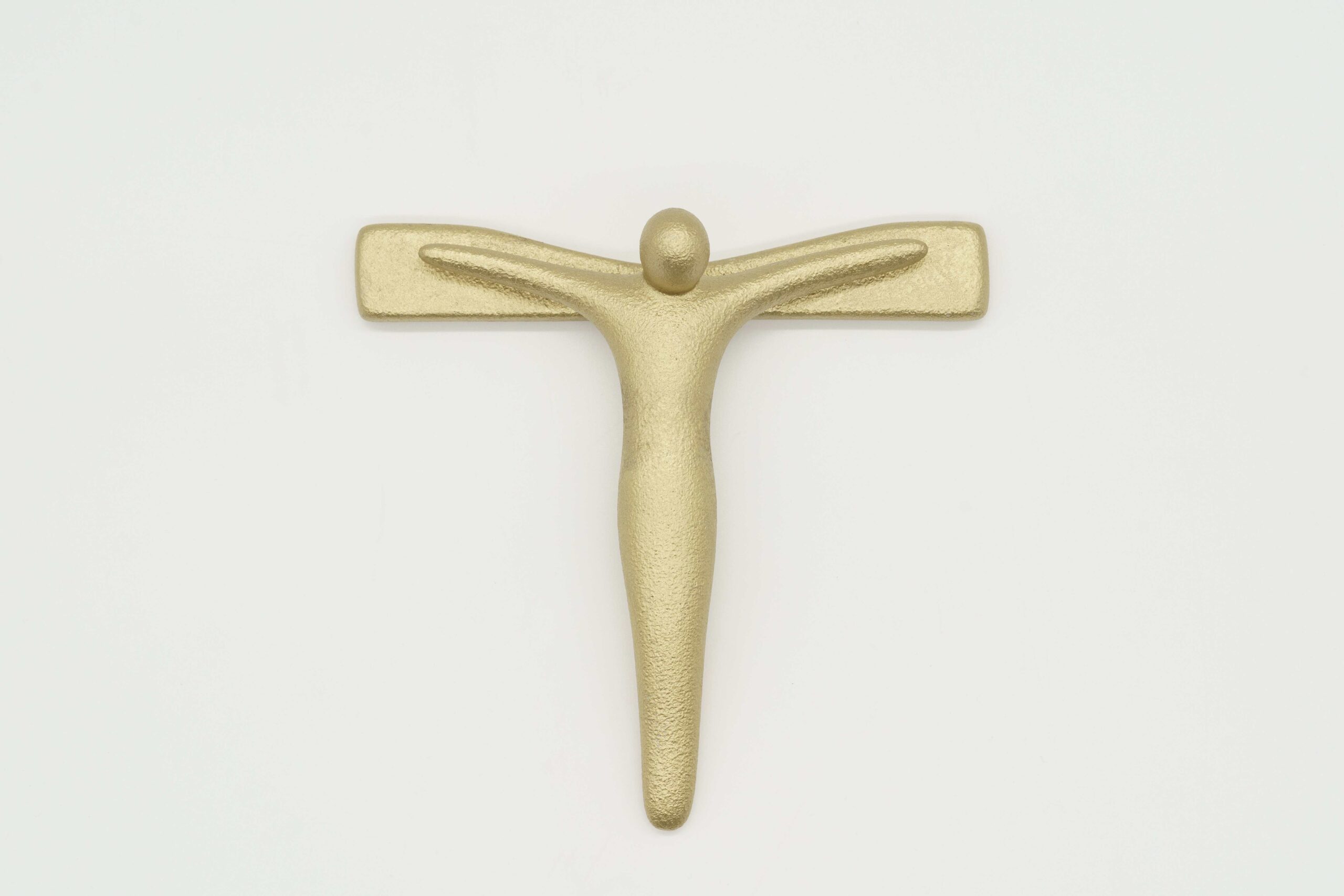 Crocifisso in Gres Porcellanato Dorato