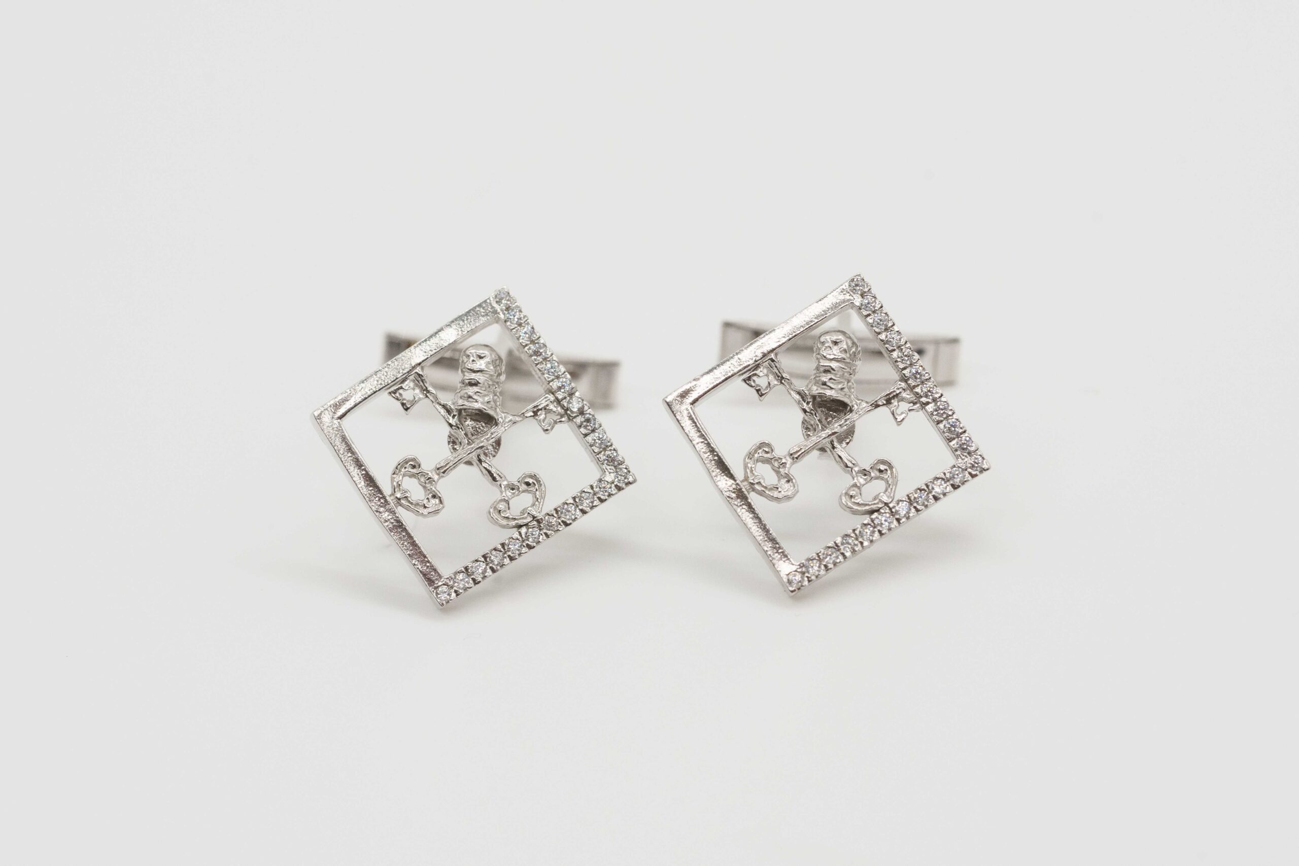 Gemelli in Argento Pontifex con Swarovski