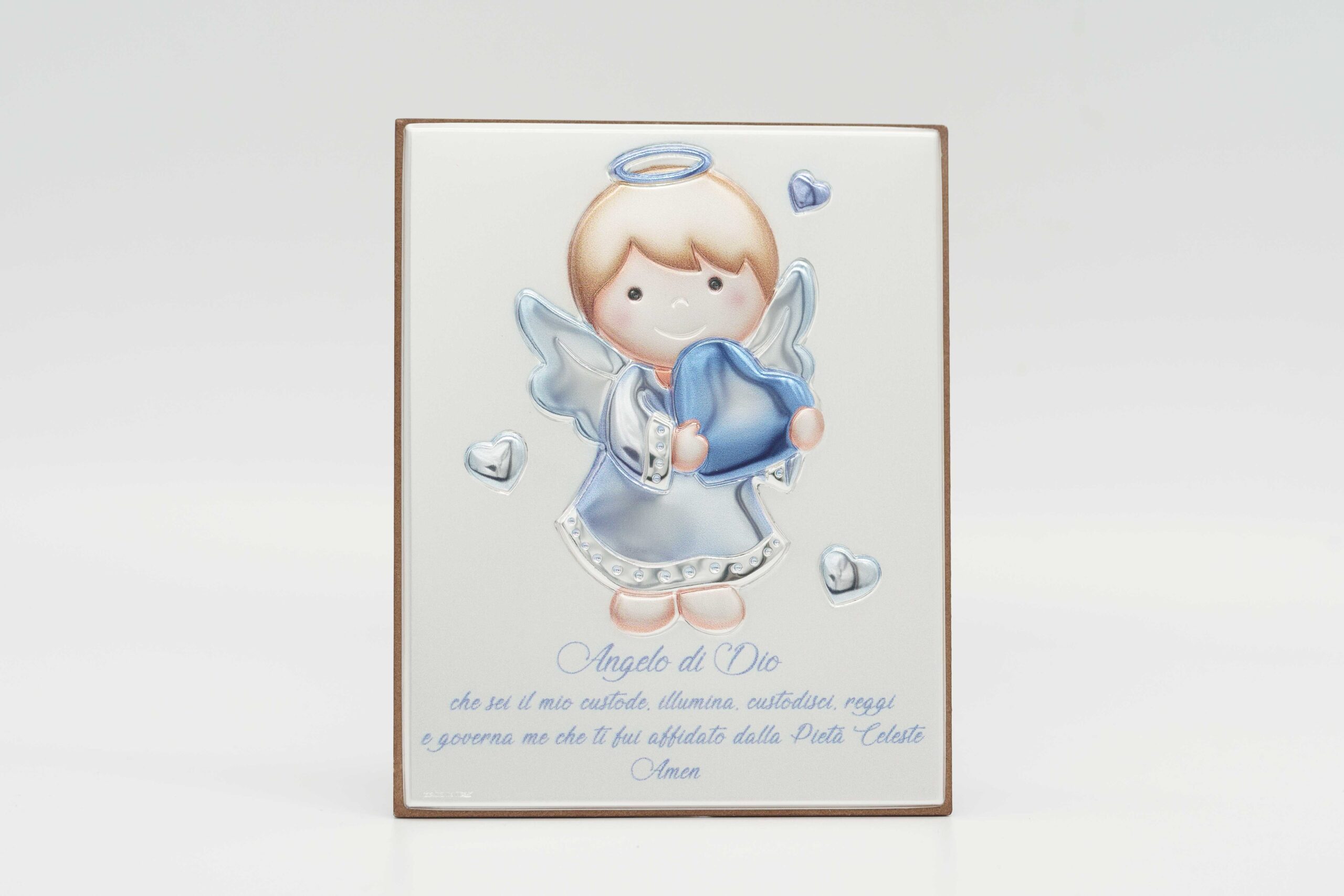Icona Nascita con Preghiera “Angelo di Dio” Celeste