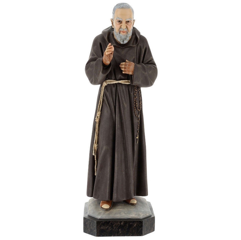 St. Pius Statue 60 cm (glass eyes)