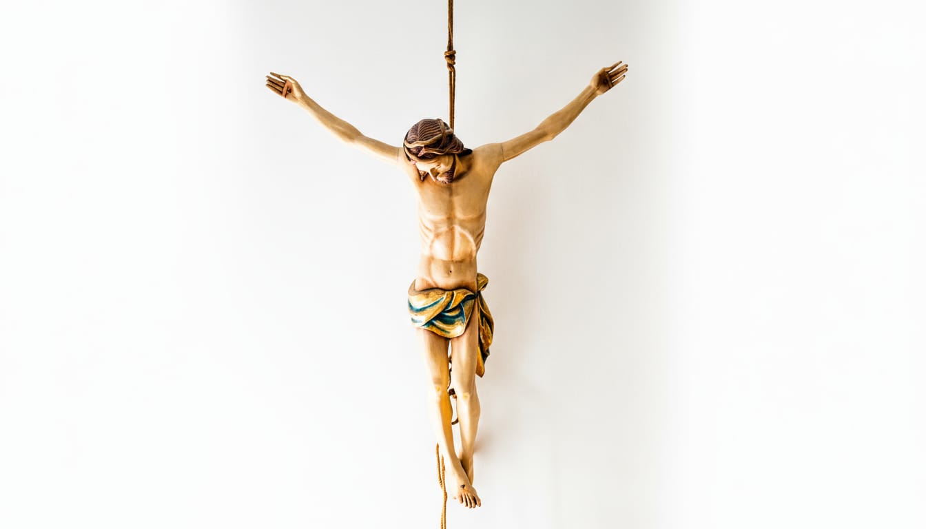 Corpo di Cristo Legno Val Gardena Scolpito 160 cm