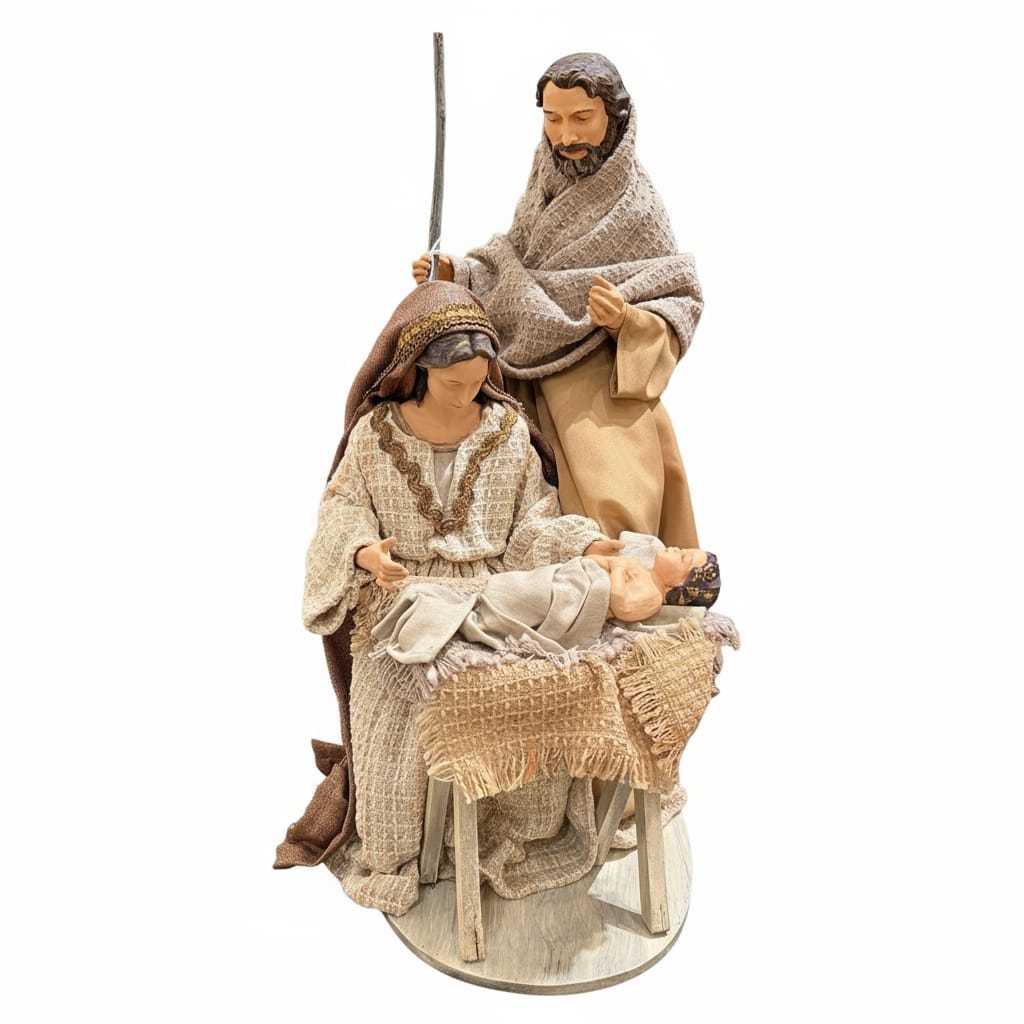 Natività in Tessuto Ecrù 47 cm