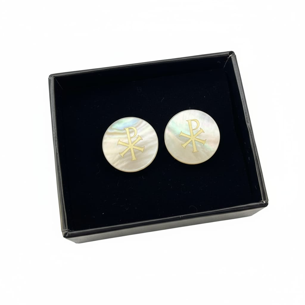 PAX Mother of Pearl Cufflinks White
